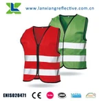 Lightweight Road Safety LED Reflective Vest with 16 LED Lights Reflective Stripes 360 Degree High Visibility