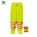 High Visibility Man Work Trousers Reflective Safety Pants With Reflective Stripes