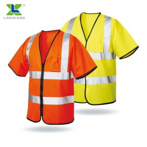 High Visibility Short Sleeve Reflective Safety Vest