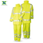 Oxford Polyester Durable Safety Reflective Traffic Rainsuit Raincoat Rain Coat Rainwear