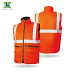 Fashion Reflective Safety Vest with Polar Fleece Lining