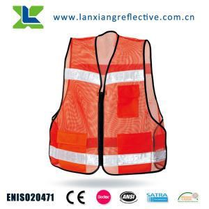 Orange High Visibility Safety Vest with Manufacturer Price