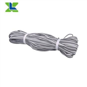 EN20471 100%polyester Or TC Backing Grey Color Reflective Piping For Clothing