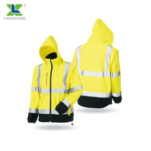 High Visibility Safety Soft Jackets Reflective Softshell