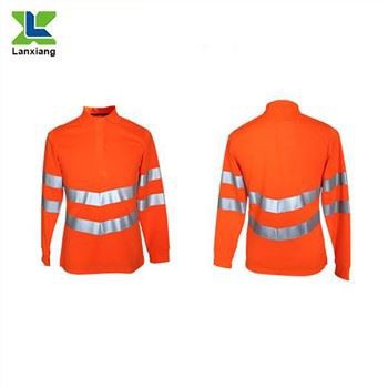 Womens Hi-Vis Long Sleeve Polo Shirt